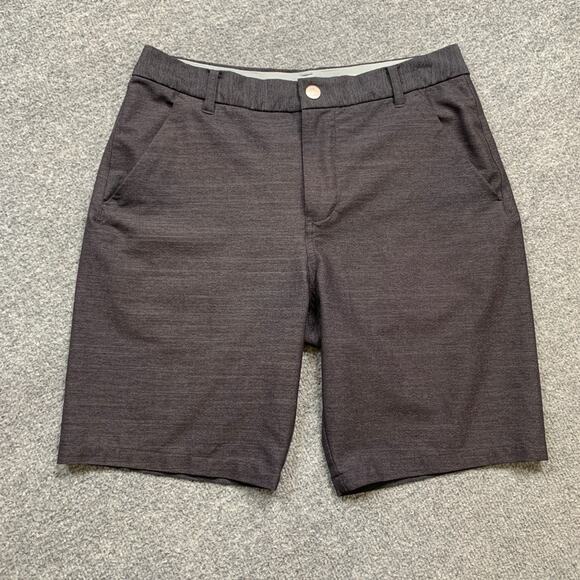 Puma Golf Shorts Mens 30 Grey 101 Heather Flat Front Lightweight Performance - Picture 2 of 11